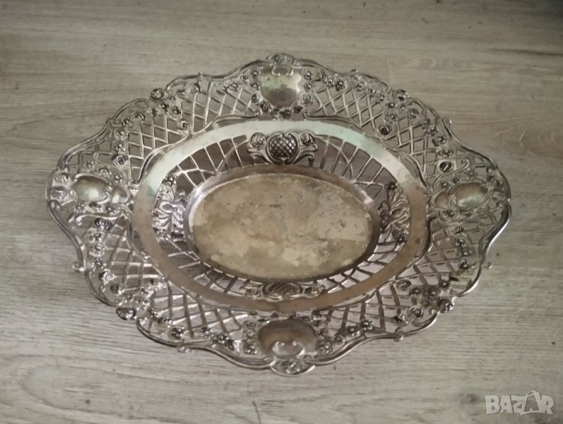 посребрена купа в стил арт деко, снимка 1