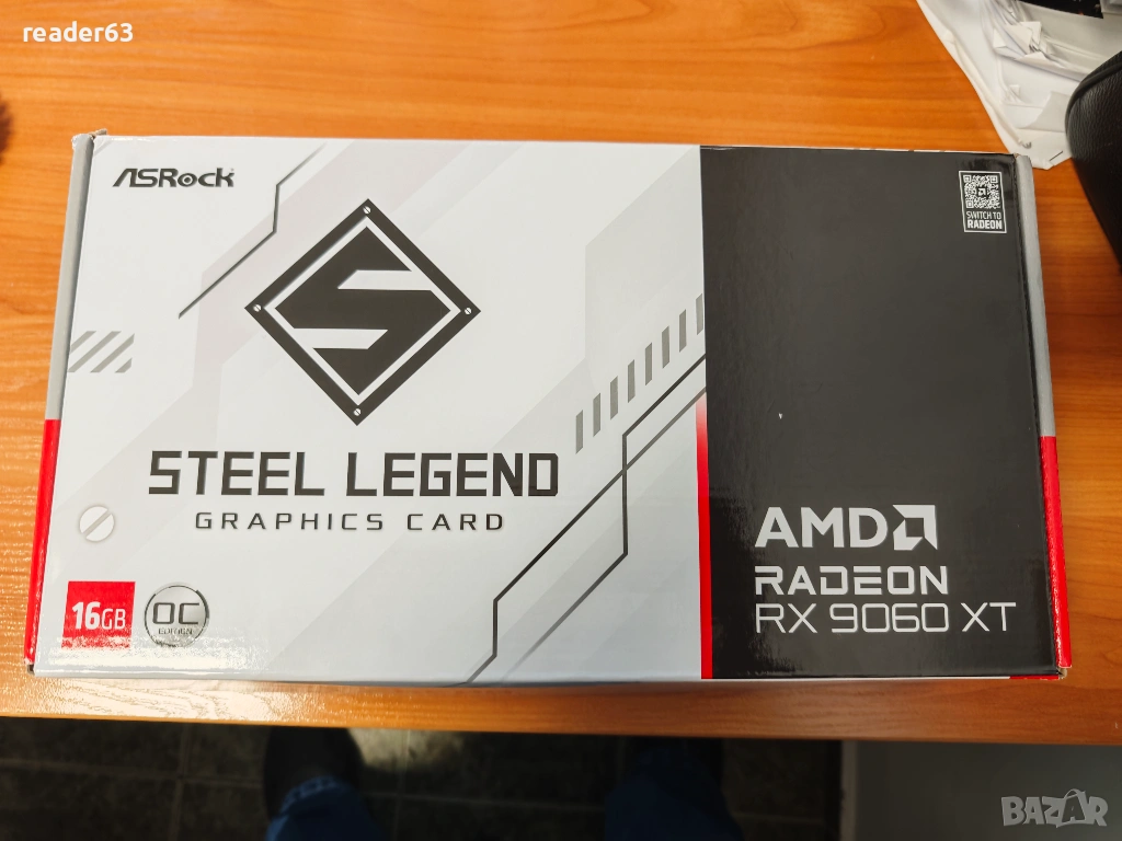 Нова видеокарта Asrock AMD Radeon™ RX 9060 XT Steel Legend 16GB OC , снимка 1