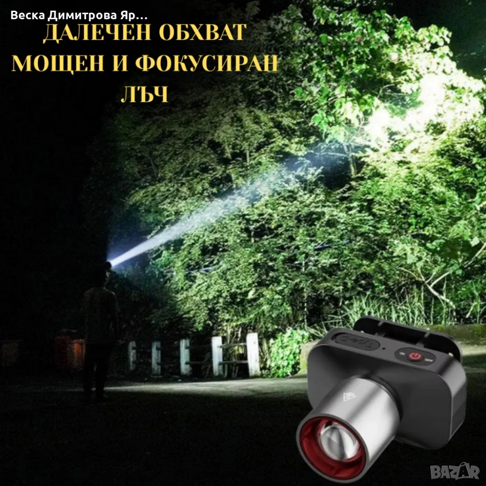 Фенер от алуминиева сплав с мощна светлина, снимка 1