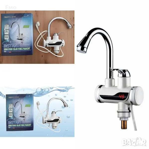 Смесител с проточен бойлер, за плот,  3000W + дисплей, снимка 1