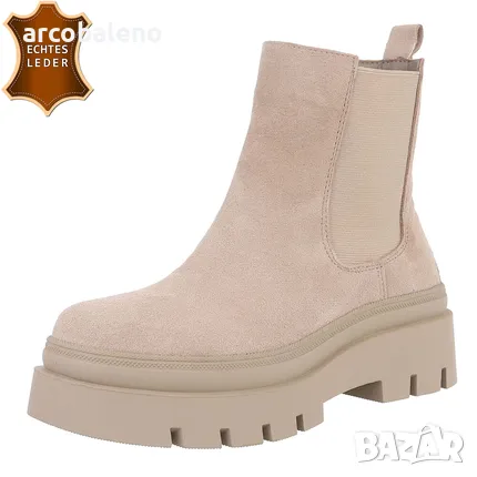 Ликвидация! Дамски боти Челси от естествена кожа , снимка 1