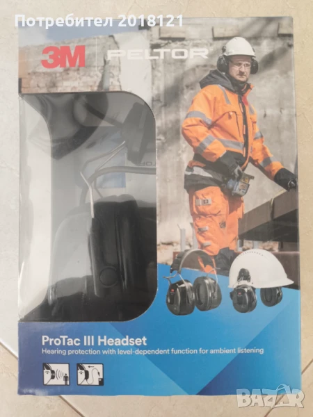 Антифоните 3М PELTOR ProTac III, снимка 1