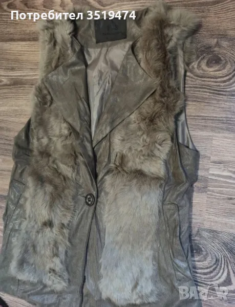 Елек от заешка кожа, елек от естествена кожа , снимка 1