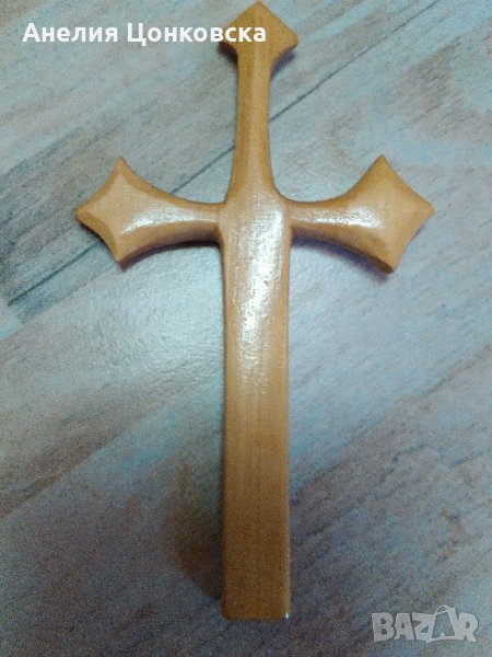 Ръчно изработен дървен кръст, снимка 1