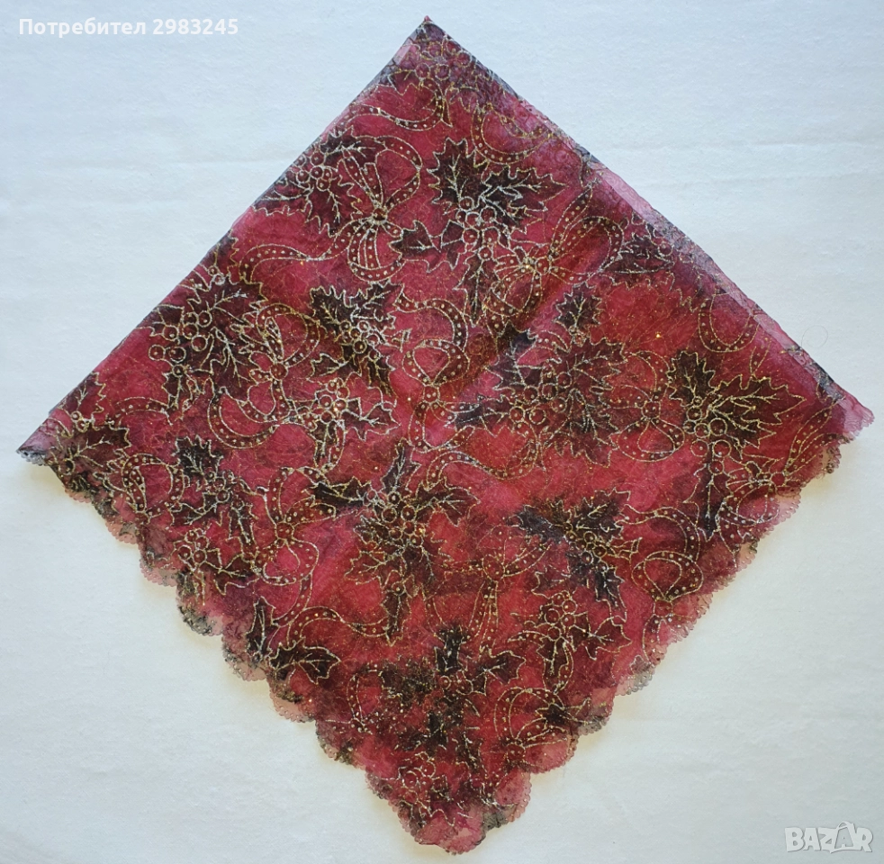 Коледна покривка за маса, снимка 1