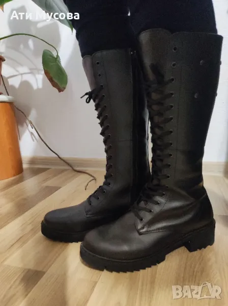 Дамски  кожени ботуши. Нови., снимка 1