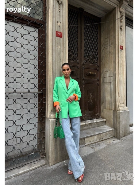 Дамско Сако Цвят Мента , снимка 1