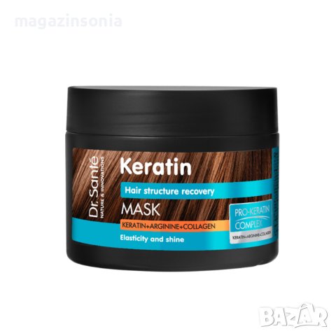 Dr.Sante//Реструктурираща маска за коса с кератин//300 мл, снимка 2 - Продукти за коса - 42682027