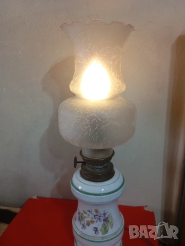 Винтидж настолна лампа , снимка 4 - Настолни лампи - 53777130