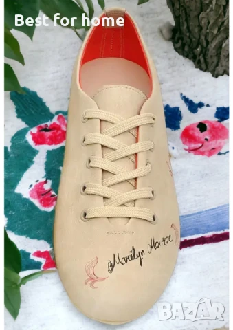 Дамски ежедневни обувки TeeMood Dogo дизайн на Мерилин Монро, снимка 2 - Дамски ежедневни обувки - 50904996