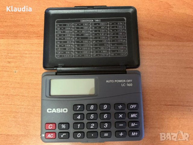 Джобен калкулатор Casio LC-160, снимка 1 - Ученически пособия, канцеларски материали - 35693585