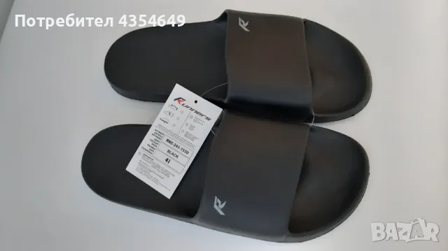 Мъжки джапанки Runners RNS-241-1550 черен и син, снимка 2 - Джапанки - 48784911