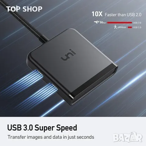 Универсален USB C хъб многопортов адаптер с 4 порта за трансфер на данни, снимка 2 - Кабели и адаптери - 49451754