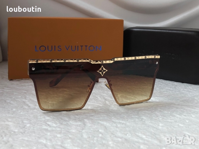 Louis Vuitton 2022 висок клас мъжки слънчеви очила унисекс дамски тип маска, снимка 7 - Слънчеви и диоптрични очила - 36083289