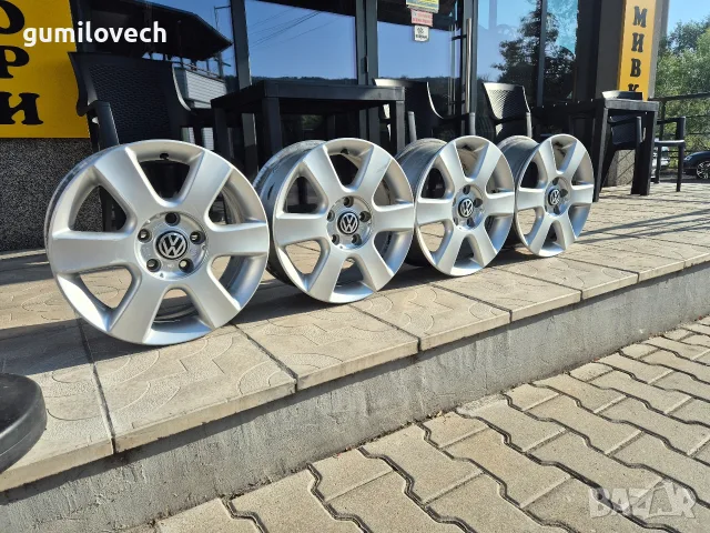 Оригинални Джанти Фолксваген Голф 5,Кади/Поло-16 цола 5×112 , снимка 3 - Гуми и джанти - 55829572