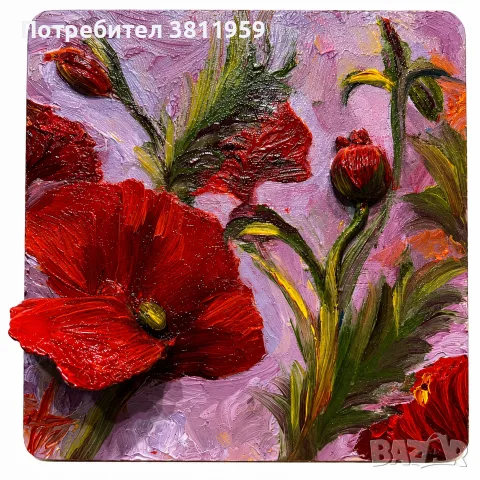 Миниатюра върху дърво. ръчна изработка , снимка 3 - Пана - 55773210