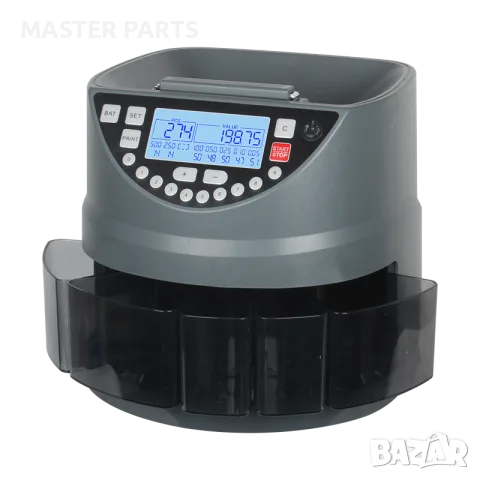 Професионална машина за броене и сортиране на монети Coin Sorter Machine AL-S126A, снимка 3 - Оборудване за магазин - 55945438