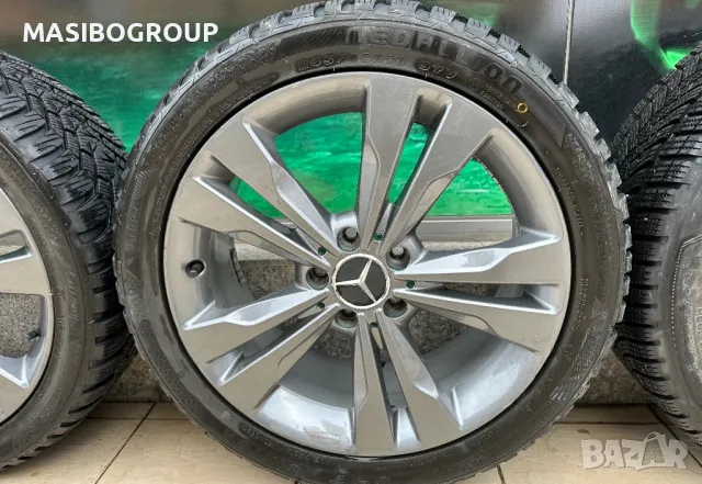 Алуминиеви джанти 7,5Jx18” за Мерцедес Mercedes със зимни гуми 245/40/18”  245/45/18”, снимка 3 - Гуми и джанти - 49405775