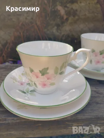 3 бр. троен сет Royal Kendall от фин костен порцелан.  12 лв. за бр., снимка 2 - Сервизи - 47723954