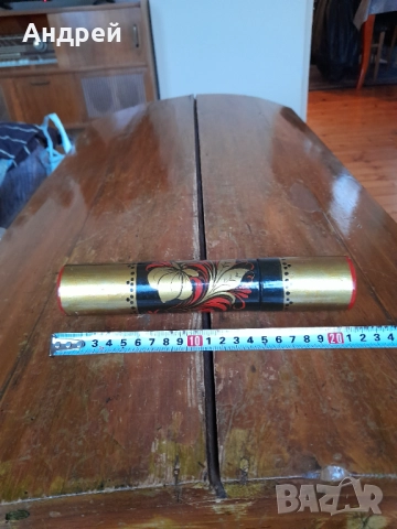 Стара дървена кутия,хохлома #13, снимка 2 - Други ценни предмети - 52893105