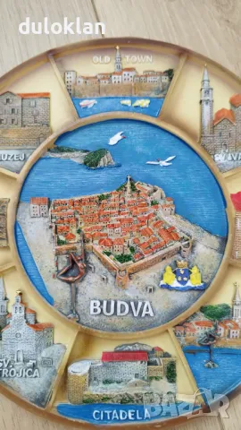 Красива чиния от Будва-Черна гора., снимка 2 - Други - 49220024