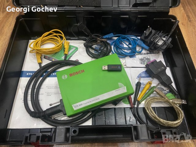 Диагностика Bosch KTS 540 + Лаптоп ACER Комплект кабели, снимка 8 - Индустриална техника - 38922891