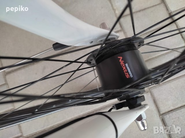 Продавам колела внос от Германия алуминиев велосипед TRETWERK SOLIS 28 цола динамо главина амортисьо, снимка 4 - Велосипеди - 35815933