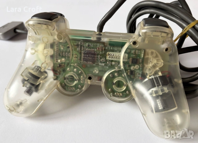 PlayStation 2 Clear Transparent Controller PS2 Оригинален  контролер, снимка 6 - Аксесоари - 53232844