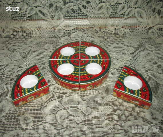 Порцеланови свещници с коледни мотиви, нови, снимка 6 - Декорация за дома - 52585654