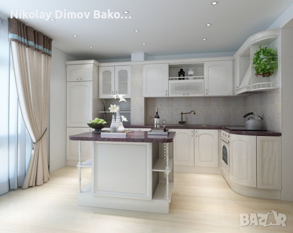 Декоративна преграда за  кухня, тип  парапет  в стил Прованс  или винтидж , снимка 3 - Кухни - 40978186