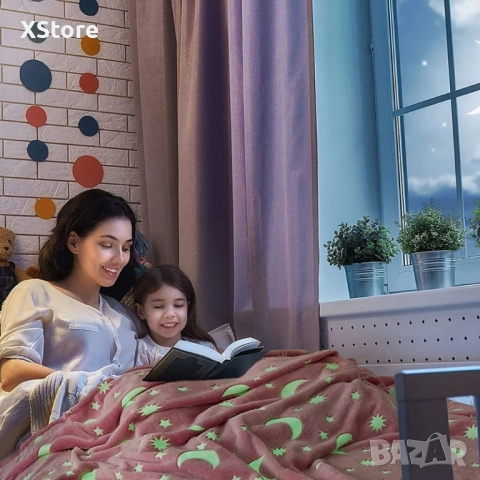 Детско одеяло, светещо в тъмното, снимка 8 - Спално бельо и завивки - 51856127