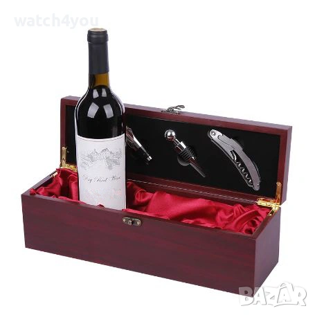 НОВА ЛУКСОЗНА ДЪРВЕНА КУТИЯ ЗА ВИНО. СЕТ ЗА ВИНО. ПОДАРЪЧНА КУТИЯ ЗА ВИНО. КОМПЛЕКТ ЗА ВИНО И ШАХ, снимка 6 - Подаръци за мъже - 44323048