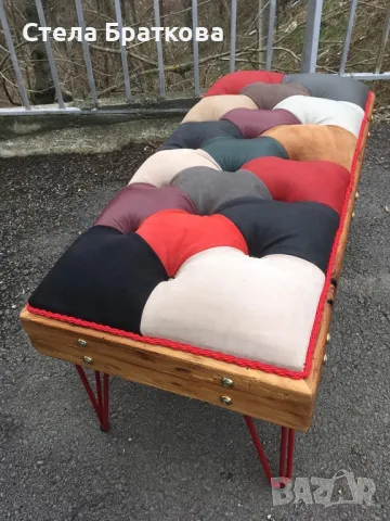 Дънков диван / Мека мебел / Ръчно изработени дамаски, снимка 13 - Дивани и мека мебел - 47303349