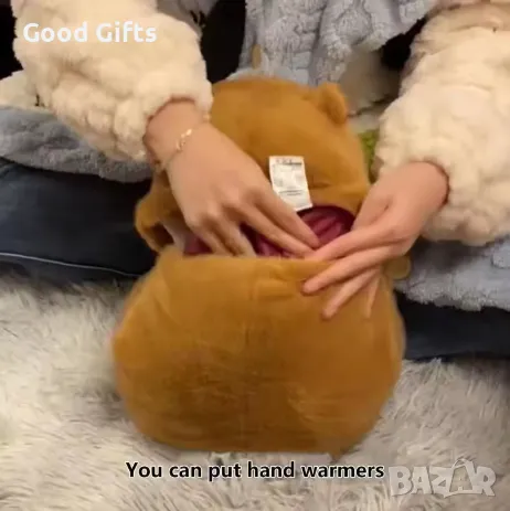 Термо плюшена играчка Капибара против колики, менструални болки и мускулни болки, снимка 5 - Плюшени играчки - 49147677