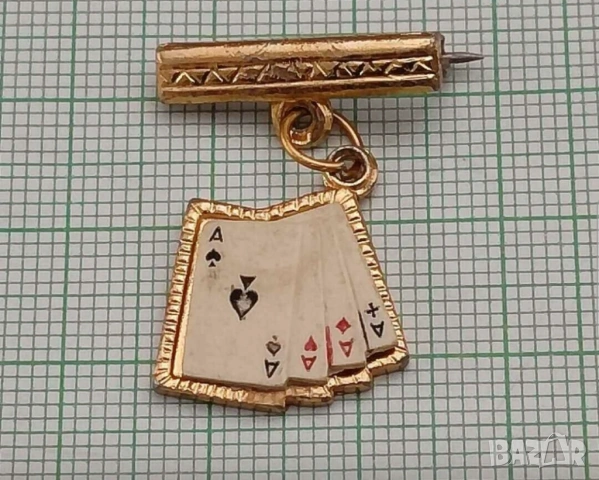 Стара значка карти покер 