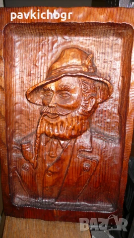 Дърворезба пано, снимка 4 - Антикварни и старинни предмети - 50659009
