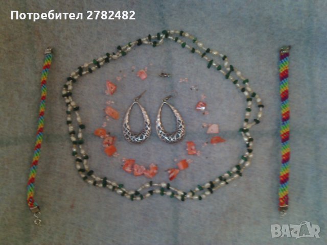 Бижута от полускъпоценни камъни, морски миди, мъниста., снимка 7 - Други - 39307156