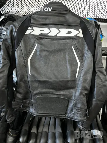 Кожено яке за мотор SPIDI EDGE 2.0 размер 50 M/L твърди CE протектори 125 €, снимка 4 - Аксесоари и консумативи - 56269667