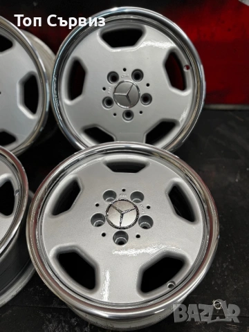 Ретро алуминиеви джанти за Мерцедес, MONOBLOCK, 15 цола, 5х112, снимка 5 - Гуми и джанти - 53620998