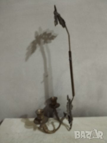 стар свещник за стена, снимка 3 - Други ценни предмети - 44725538