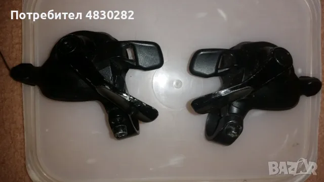 Команди  Ляв и десен 10х 2-speed Flat Bar Shift Lever left and right , снимка 8 - Части за велосипеди - 55742323