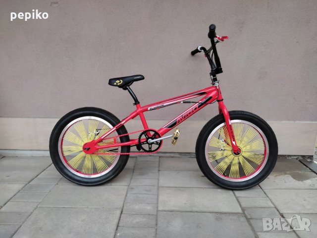 Продавам колела внос от Германия велосипед BMX AVIGO PREMIUM 20 цола дискови спирачки 140 спици