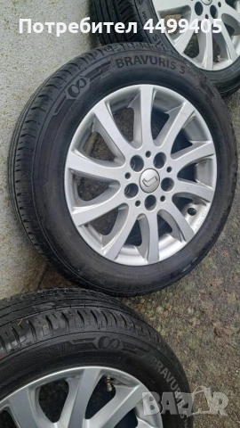 Четири летни гуми с джанти BARUM BRAVURIS. 