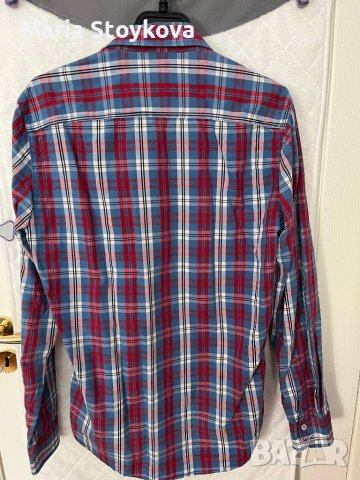 Мъжка риза-Genuine Cloting, спортнa,каре, S, снимка 3 - Ризи - 38598919