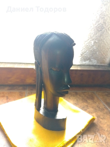 Африканска Дървена Фигура , Абанос., снимка 5 - Декорация за дома - 53246383