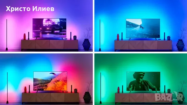 Стартов комплект WiZ Sync box 75"-85" Комплект LED ленти за подсветка на телевизор, снимка 8 - Лед осветление - 56193283