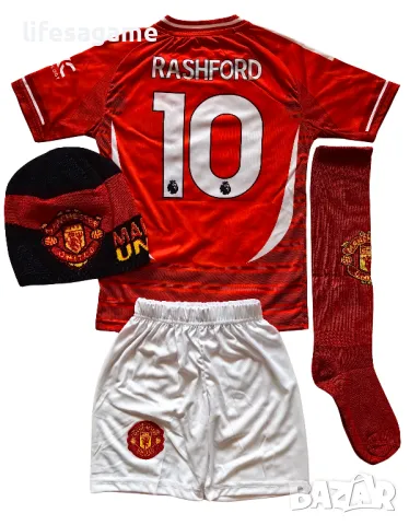 Детски футболен екип Манчестър Юнайтед тениска Рашфорд комплект Manchester united Rashford, снимка 3 - Детски комплекти - 48150515