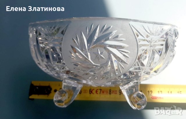 Кристална купа, снимка 2 - Чинии - 41580394