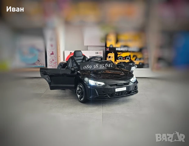 ТОП ЦЕНА!НОВО!Акумулаторна кола AUDI RS E-tron GT с меки гуми,12V батерия , снимка 2 - Детски велосипеди, триколки и коли - 39218266