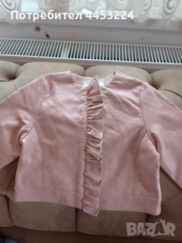 Детско и бебешко кожено яке и бебешко палтенце , снимка 2 - Детски якета и елеци - 51844521